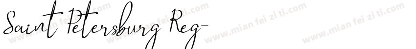 Saint Petersburg Reg字体转换